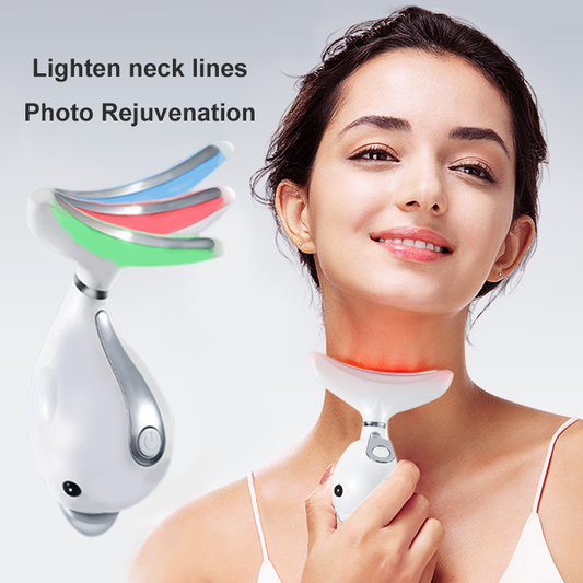 Neck wrinkles and neck massager Aussi Massage