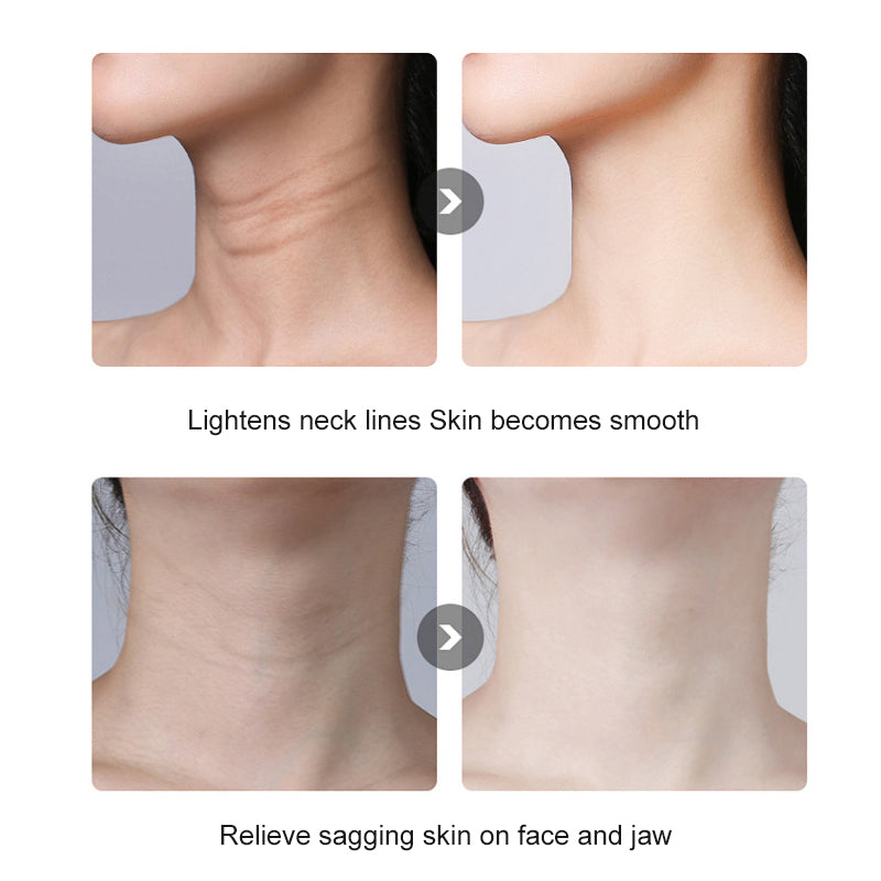 Neck wrinkles and neck massager Aussi Massage