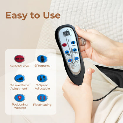 Massage Chair Pad,Back Massage With Heat,Massage Pad With 7Vibration Motors,Chair Massager For Office Chair, Massage Chair For Home Office Use Aussi Massage
