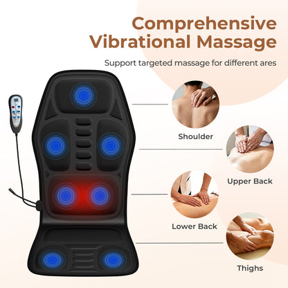 Massage Chair Pad,Back Massage With Heat,Massage Pad With 7Vibration Motors,Chair Massager For Office Chair, Massage Chair For Home Office Use Aussi Massage