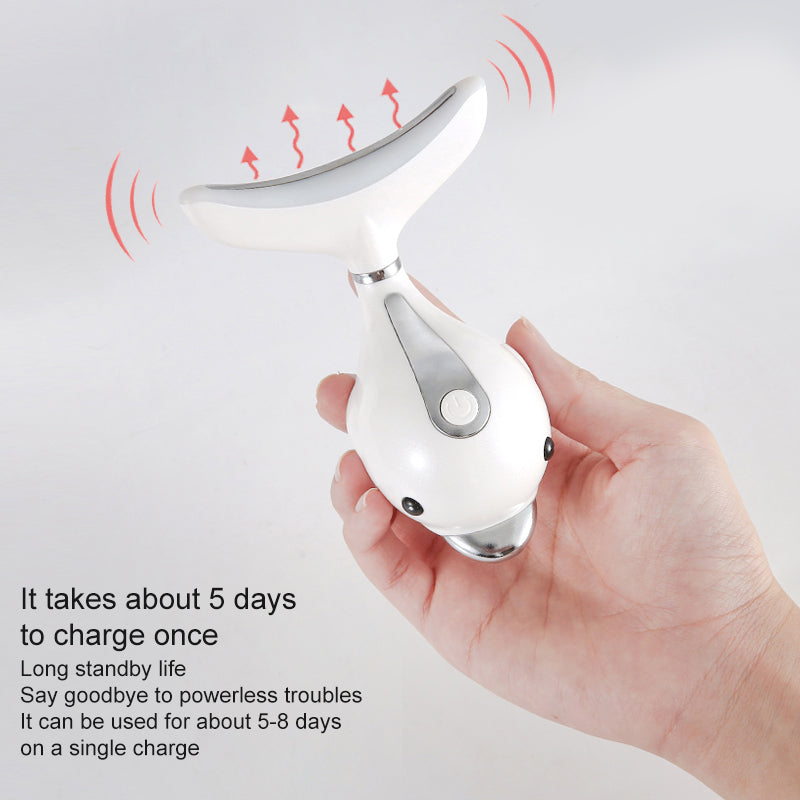 Neck wrinkles and neck massager Aussi Massage