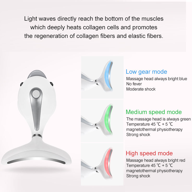 Neck wrinkles and neck massager Aussi Massage