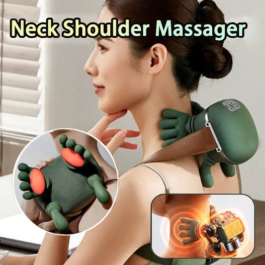 Electric Neck And Shoulder Muscle Massager Wireless Shoulder And Back Kneading Massage Shawl Neck Masajeador Relax Pain Relief My Store