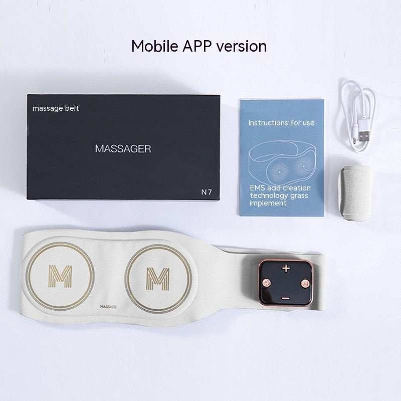Hot Compress Massage Belt Mobile APP Pulse Lumbar Spine Massage Instrument Aussi Massage